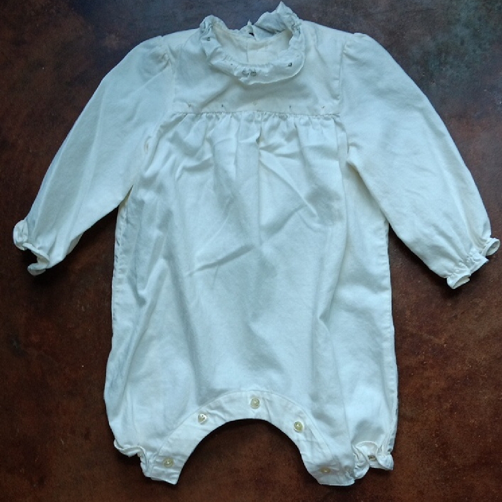 Marie Chantal Off White Baby Onesie